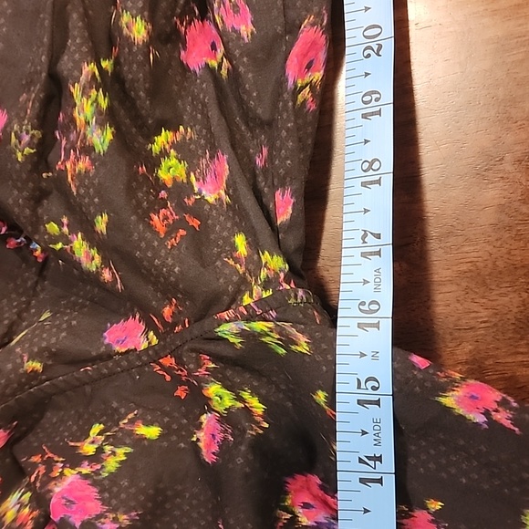 Pam & Gela Neon Ditsy Dress sz Small - Picture 11 of 15